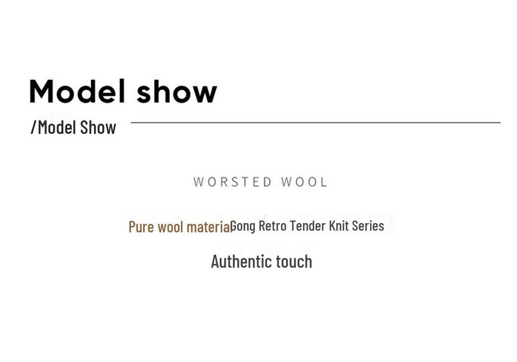 Women's Stylish Loose V-Neck Wool Cardigan Sweater, Autumn/Winter 2025 Collection