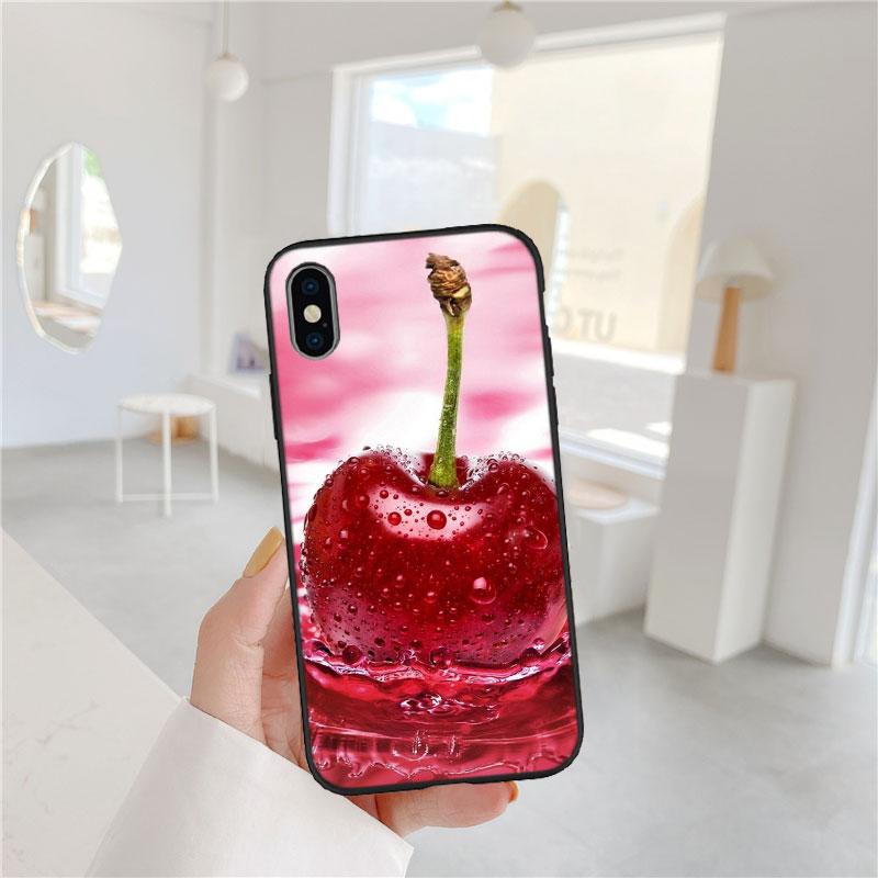 LO24 Cherry fruit Soft Shell Phone Case for Samsung Galaxy S20 S21 S22 Ultra FE + Plus A21S A22 A24 A25 A26 A30 A30S A31