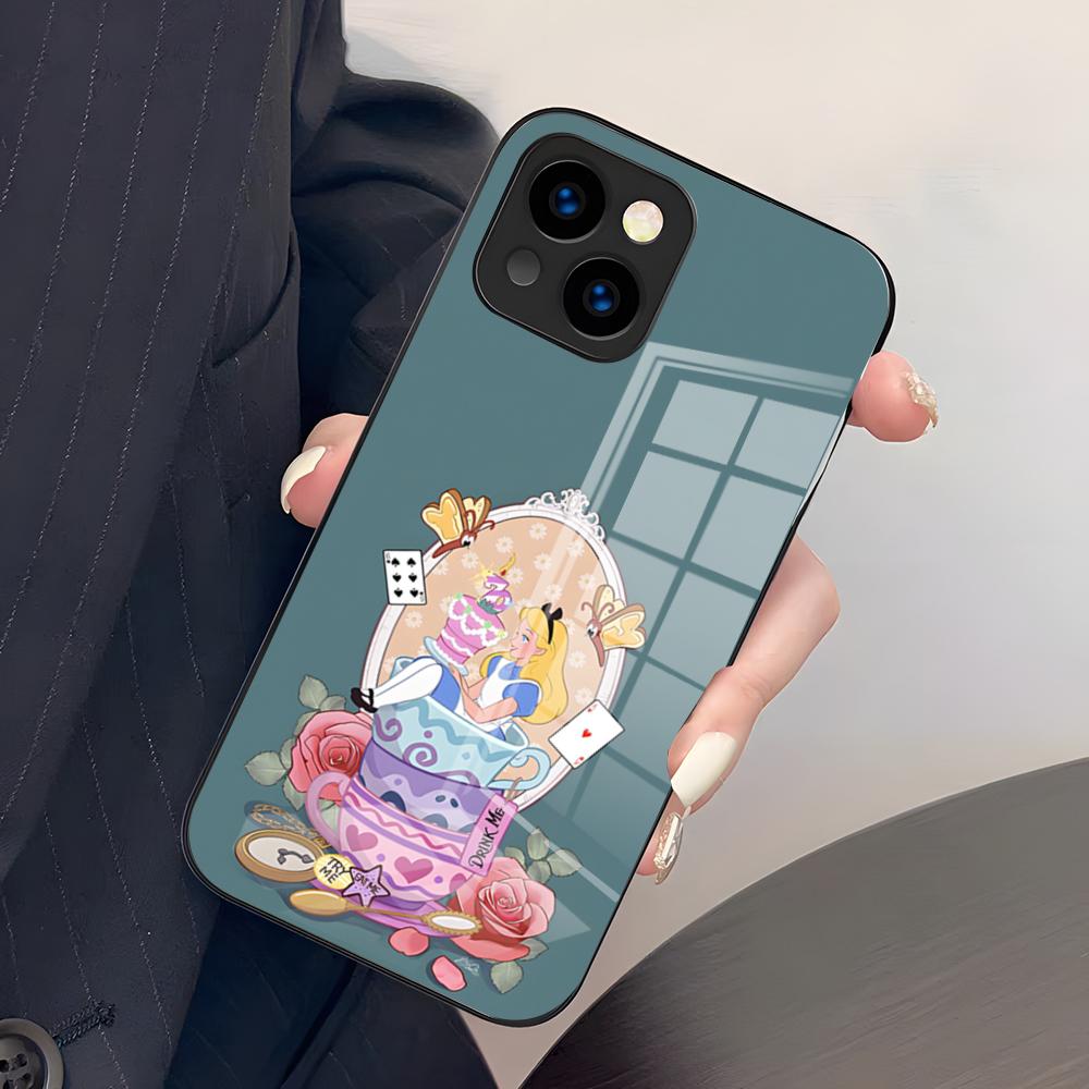 A-Alice In Wonderlands Phone Case For IPhone 17 Pro Max 15 Pro 16 14 Plus 12 13 Mini 11 Pro Shockproof Glass Cover