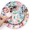 50 PCS Disney Cute Fairy Tale Mermaid Doodle Stickers for Mobile Phones Guitar Helmets Toys Notebook Stationery