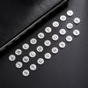 Teamer 10pcs A-Z 26 Letters Stainless Steel Charms for Jewelry Making Initial Alphabet Charms Pendant for Bracelet Necklace DIY