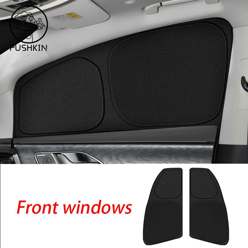 For BYD Denza D9 2024 2025 Full Black Car Sunshade Side Window Privacy Curtains Front Rear Sunscreen Heat Insulation Sunshield