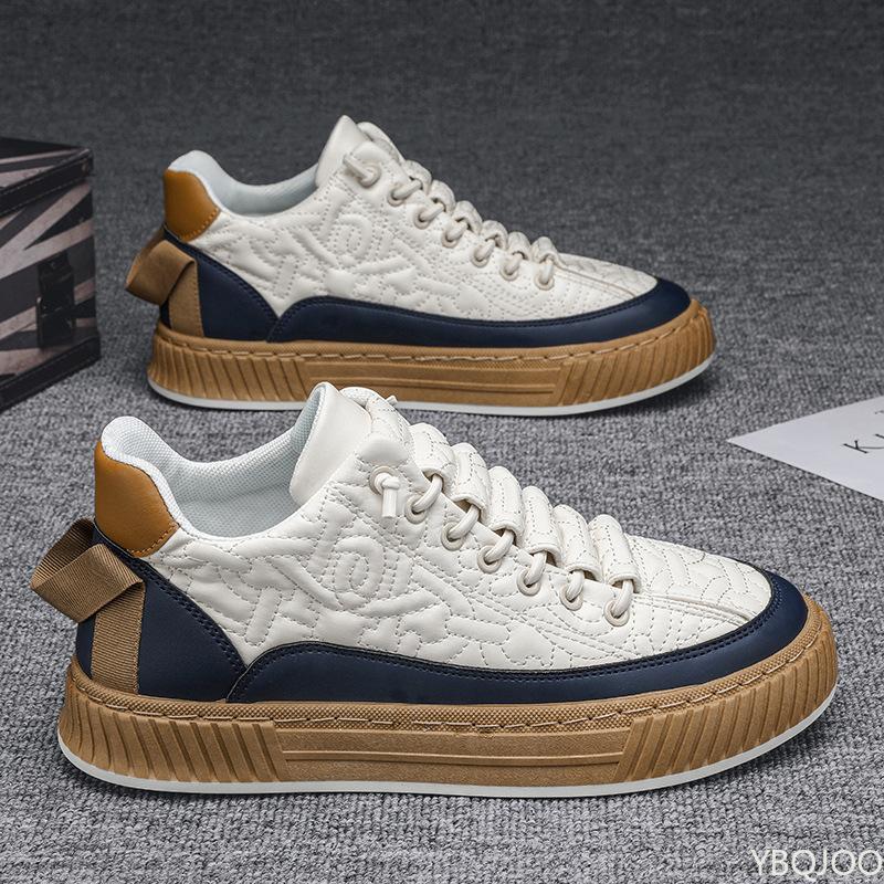 Autumn New Men Sport Casual Shoes Fashionable Comfortable Thick Soled Height Increasing Men Flats Lightweight Breathable Sneaker