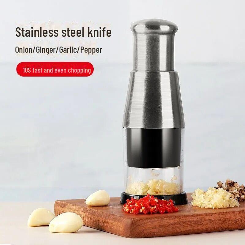 Многофункциональный немецкий пресс для чеснока из нержавеющей стали: Black Technology Ручной инструмент для чесночной пасты