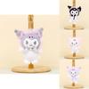 Cute Sanrio Kuromi Plush Toy Keychain Adorable Short Plush Stuffed Doll 12cm
