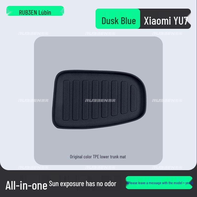 Xiaomi YU7 TPE Anti-Slip Trunk Mat, Iris Purple – Durable, Wear-Resistant Interior Accessory.