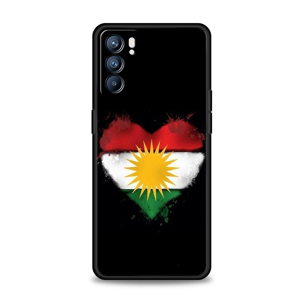 K-Kurdistan Flag Phone Case For Oppo Reno13 Reno12 Reno11 F Reno10 Pro A54 5G Find X5 A53 A52 A9 A17 A78 4G A79 A80 A98 Cover