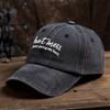 Letter Printed Baseball Cap Classic Washed Old Retro Peaked Cap Outdoor Leisure Sports Breathable Sun Hat