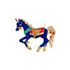 Stylish Enamel Horse Brooch: Unique Oil-Drip Design, Versatile Animal Pin for Suits & Sweaters