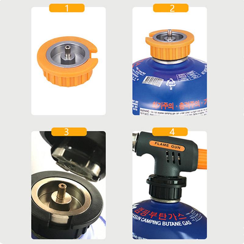 Outdoor Camping Gas Tank Adapter Cassette Interface Threaded Gas Tank Adapter Cassette Adapter Thread To Bayonet Converter