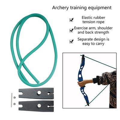 Boogschiet Trainer Trekker Grip Arm Kracht Training Elastisch Touw Boogschieten Trainingsband Oefenapparaat, Rubber Pijl Band