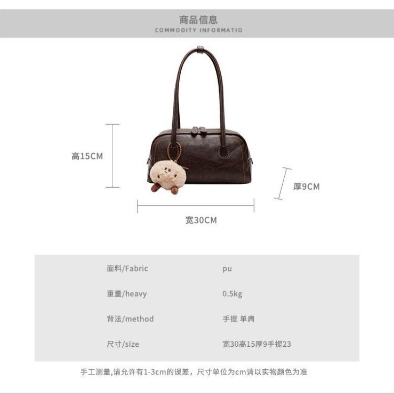 Autumn and Winter New Fashionable Retro Pillow Bag Large Capacity Underarm Bag Texture Commuter Bag Women's Bag