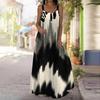Women's Slip Dress Maxi Long Dress Tie Dye Gradient Print Stitching Print Dress Spring & Summer Leisure Vacation