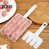 Cooking Gadgets for Soup Meatball Maker Tool with Pusher, 3/4 Compartments Design, Food Grade PP Safe Plastic Mold Non Stick Spoon, Nonstick Efficient