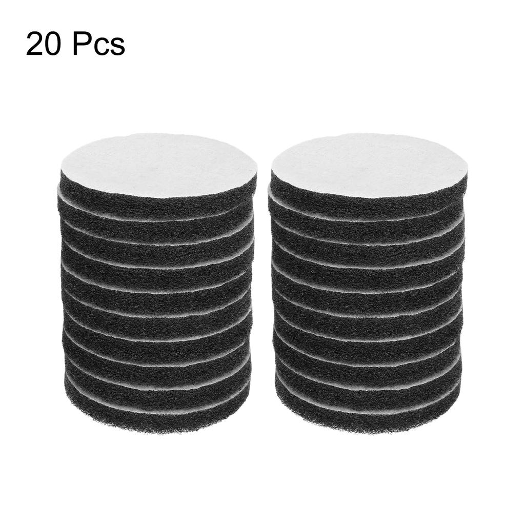 uxcell 20pcs Scrubber Scrubbing Pads 1200 Grit Drill Power Brush Hook and Loop Surface Conditioning Discs Drill Scuffing Discs Scrub Pads for Home
