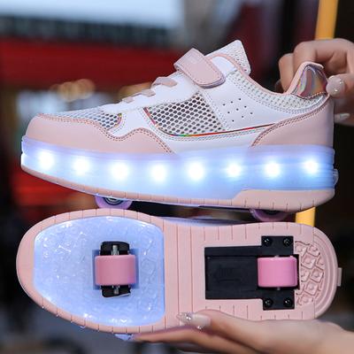 Summer Kid's Luminous Sneaker Rubbing Shoes Children's Shoes Charging Lamp Shoes Kids Glowing Sneakers