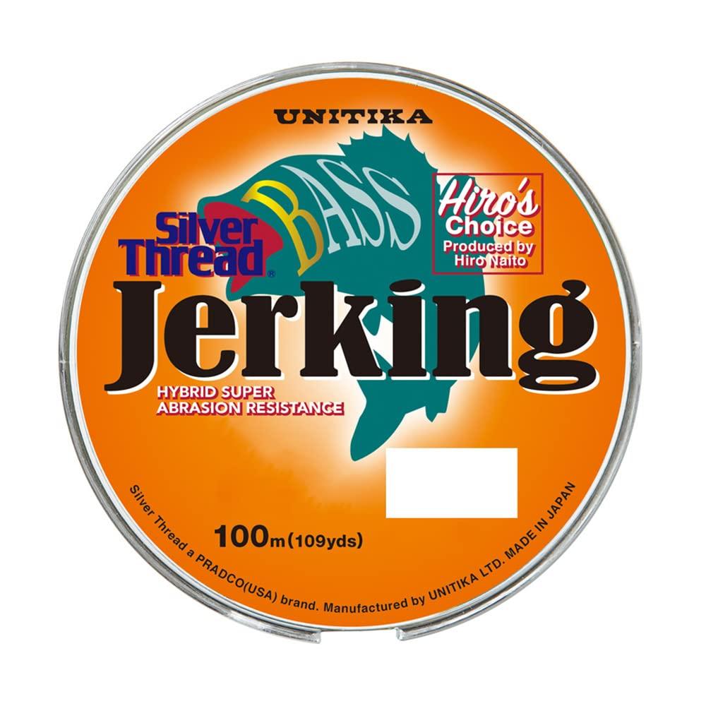 UNITIKA Silver Thread Bass Jerking Nylon 100m 16lb оранжевый