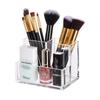 Acrylic Pen & Business Card Holder: Transparent, Thickened Desktop Organizer for Office & Makeup Brushes