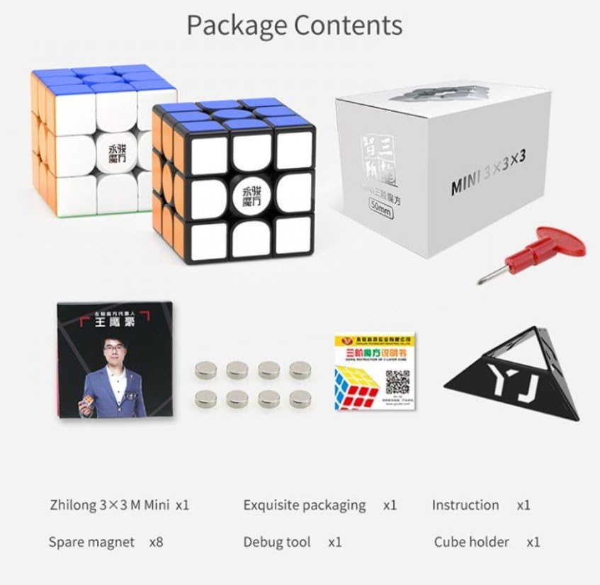 Kancharo ZhiLong Mini M Series [Authentic] Magnetic Competition Cube (3x3) with Pouch