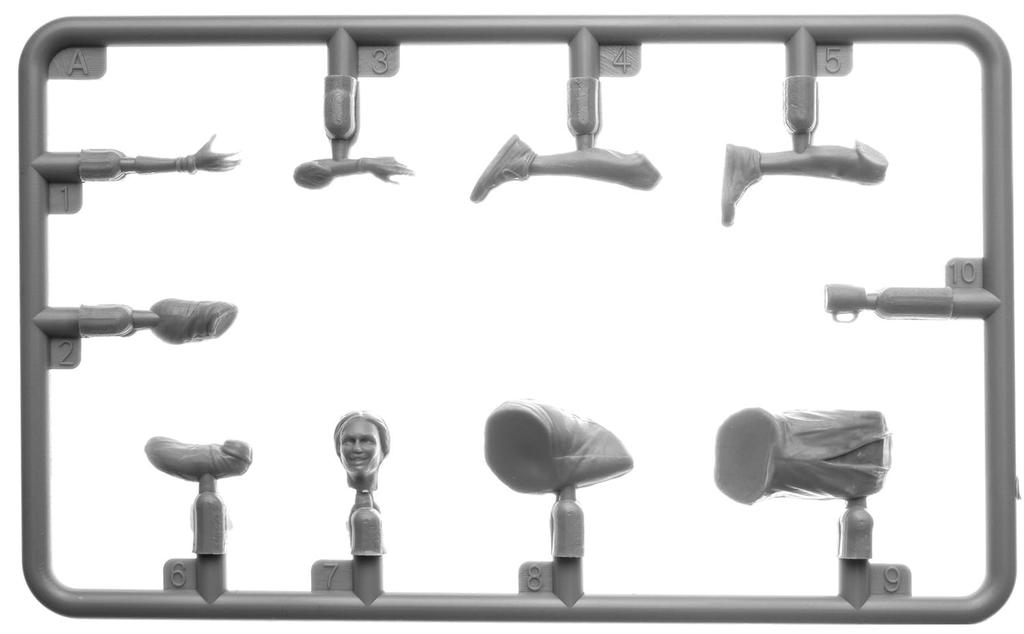 Miniart Maßstab Modernes Café und Kunden Set 2 mit 3 Kunststoff MA38090 1/35 Figuren, Modell,