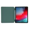 For iPad Pro 11 (2024) Case Skin-Touch Tri-Fold Stand Leather Tablet Cover with Pencil Holderish Green