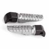 Pair of Rear Foot Pegs Aluminum Alloy Pedals Fit for MT‑10 MT‑09 MT‑07 Tracer900 FZ6