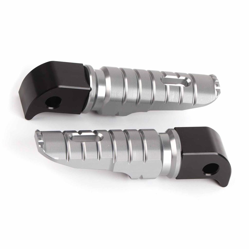 Pair of Rear Foot Pegs Aluminum Alloy Pedals Fit for MT‑10 MT‑09 MT‑07 Tracer900 FZ6