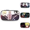 Naruto Boruto Anime Pencil Case Large Capacity Nylon Stationery Organizer For Teens And Students