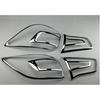4pcs ABS Chrome Tail Light Surrounds Covers Trim Set Taillight Decoration Frame For Kia Sportage R 2009-2014