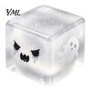 Handmade Diy Craft Accessories Halloween Ghost Squeeze Cube, Glitter Slow Rising Fidget Toy, Unique Board Game Dice Soft Decompression Sensory Toy for
