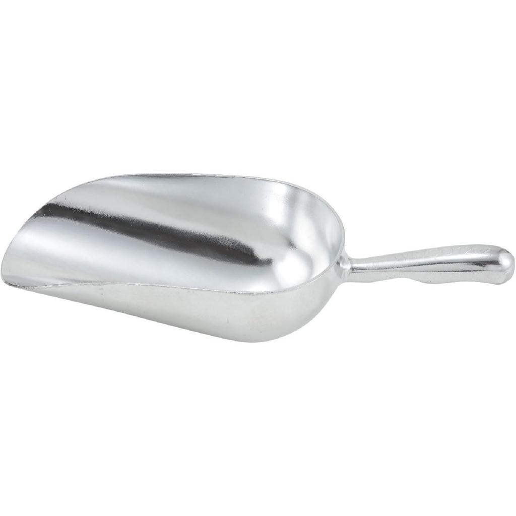 Aluminum Utility Scoop, - Bar Ice Scoop, Dry Bin Scoop, Dry Goods Scoop, Candy Scoop, Spice Scoop, X-Large, Commercial Grade - 85-Ounce