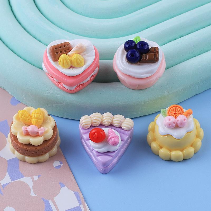3D Fruit Cake DIY Cream Glue Resin Accessories for Phone Cases & Fridge Magnets