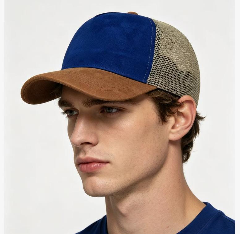 European and American truck driver hat suede mesh hat new outdoor baseball cap sunshade cap men