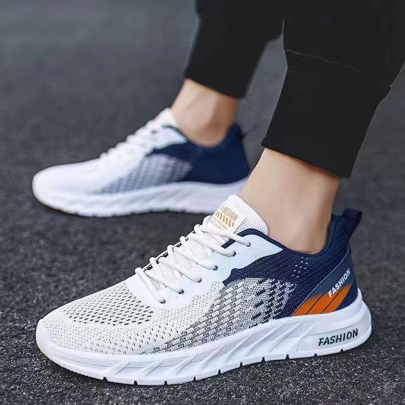 Men's Sneakers Summer Mesh Breathable Walking Shoes 2024 Fashion Breathable Knit Sport Shoes for Men