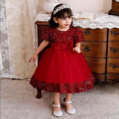 Newborn Baby Girls 1st Birthday Halloween Dress Elegant Princess Formal Wedding Costume Kids Baptism Girls Dresses Party Clothes
