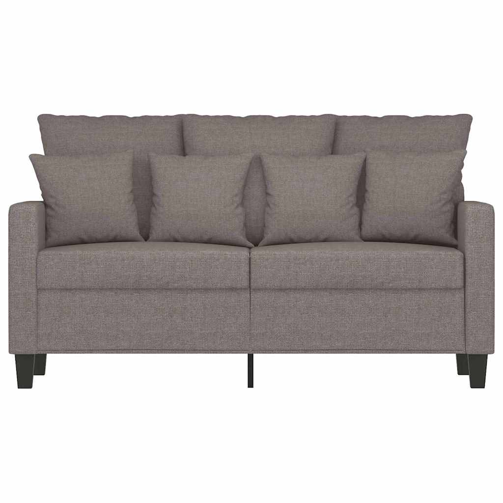Vidaxl 2-Seater Sofa, Taupe Color, 120 Cm, Upholstered In Fabric