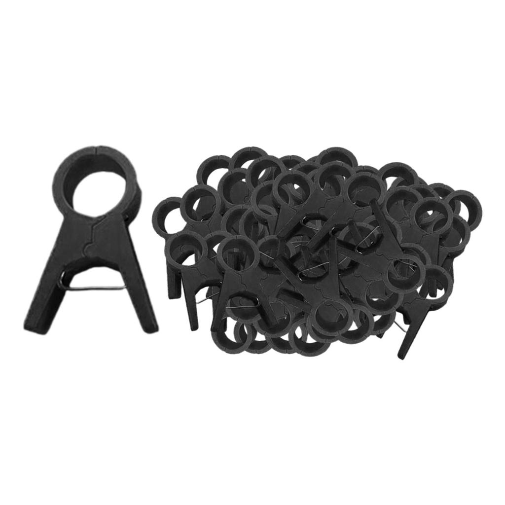 100 Pieces Plant Support Clips Cucumber Grow Upright Trellis Clips Flower Plant Clamps Flower Vine Stem Clips for Roses