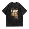 Womens T Shirt Brown Sugar Melanin Black Woman Lips Funny Babe 2XL vintage Washed Casual fashion graphic Versatile homme