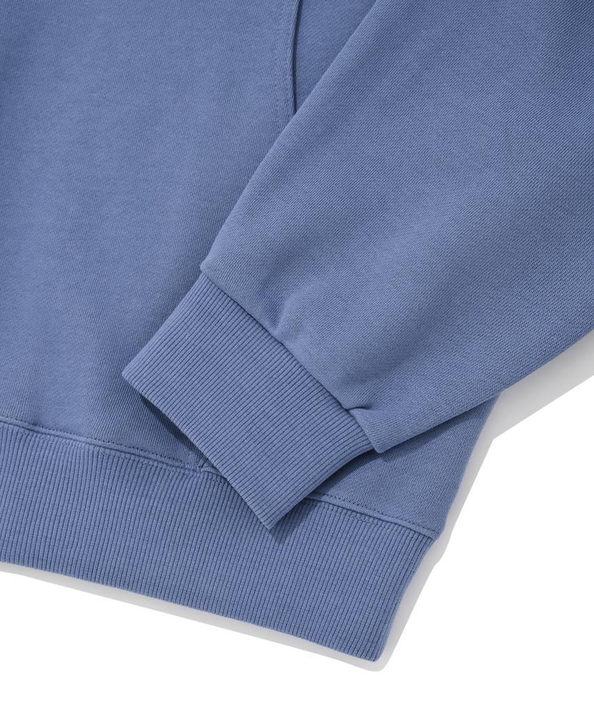 Brush Logo Hoodie Dusty Blue