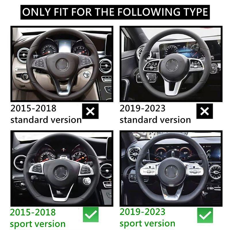 Lenkrad Flachrad Untere Verkleidung für Benz W177 B W247 C W205 E W213 G W463 GLS W257 Klasse AMG 2019-2023 Sport