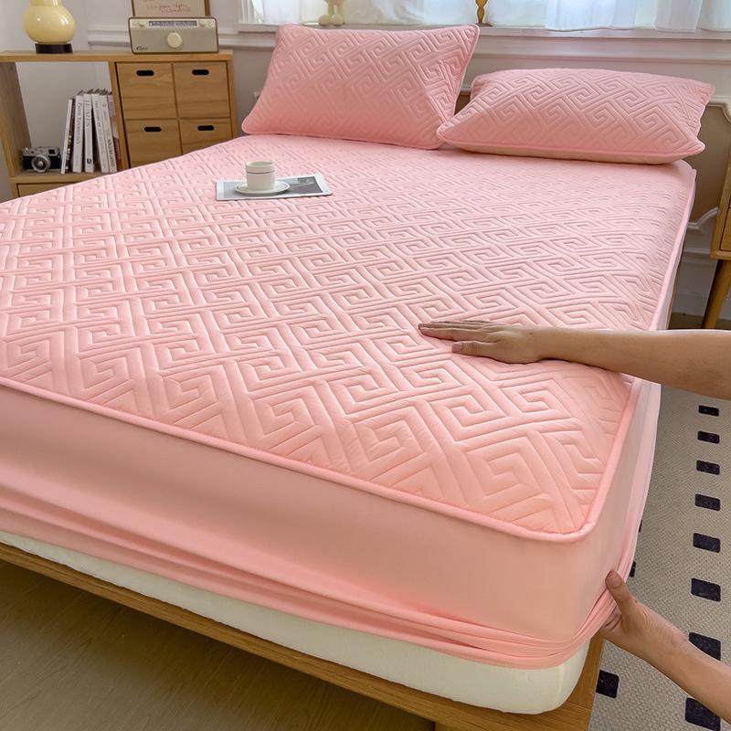 Waterproof Quilted Mattress Protector Cover, Fitted Sheet Waterproof Mattress Cover Cotton Quilted Mattress Pad Topper