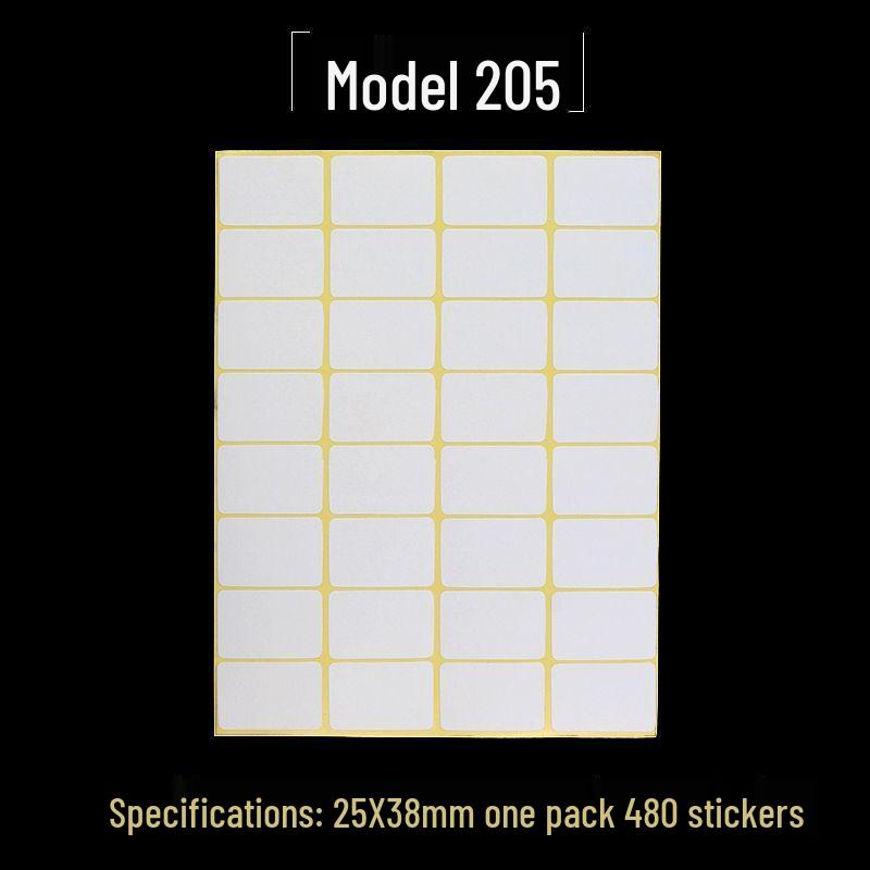 A5 Adhesive Matte White Label Stickers - Printable, Writable, Removable Name Tags