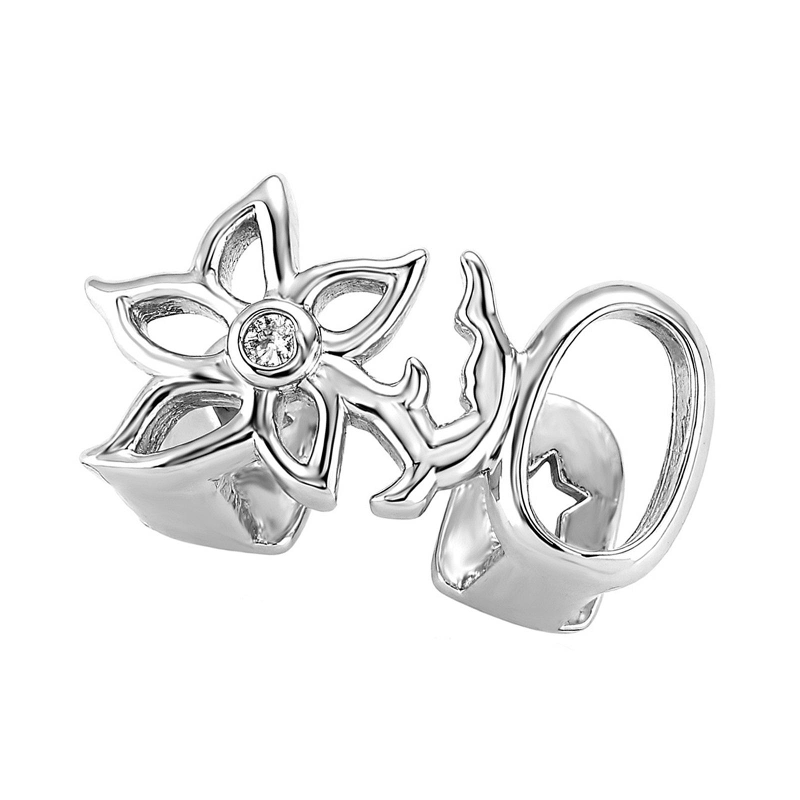 

Adjustable Copper Plated Flower Cutout Teeth Covers Convenient Accessory Decoration for Street Styles Lovers Wear