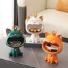 Söt Kanin Förvaringsbricka Kreativa Figurer Ornament Vardagsrum Veranda Skrivbord Hem Hartsdekoration Nycklar Godisförvaring Heminredning