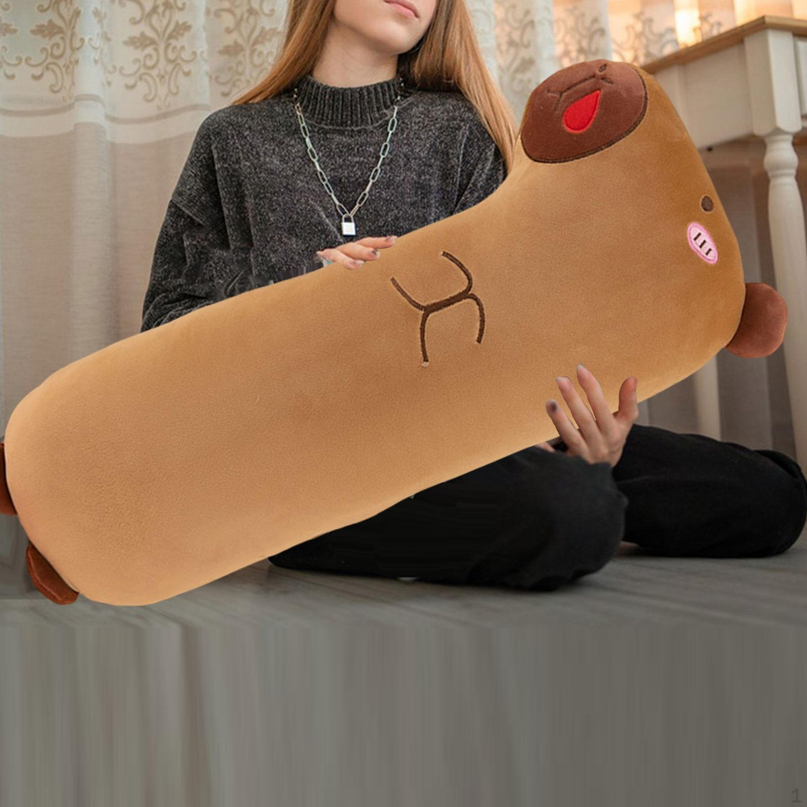 

Животное Капибара, Длинная подушка, Милая плюшевая игрушка, Подушка для сна, красный