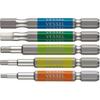 VESSEL (VESSEL) 40V Compatible Single Hex Rigid Color Bit Set of 5 Opposing Side 2.5/3/4/5/6 X 65...