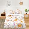Soft Floral Bedding Set For Kids Girls Adults Leaves Flowers Branch Print Duvet Cover Set Quilt Cover Pillowcases Bedroom Decor