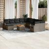 VidaXL Garden Lounge Set with Cushions 12 Pcs, Patio Sofas, Patio Furniture Set, Outdoor Furniture, Grey 3224863