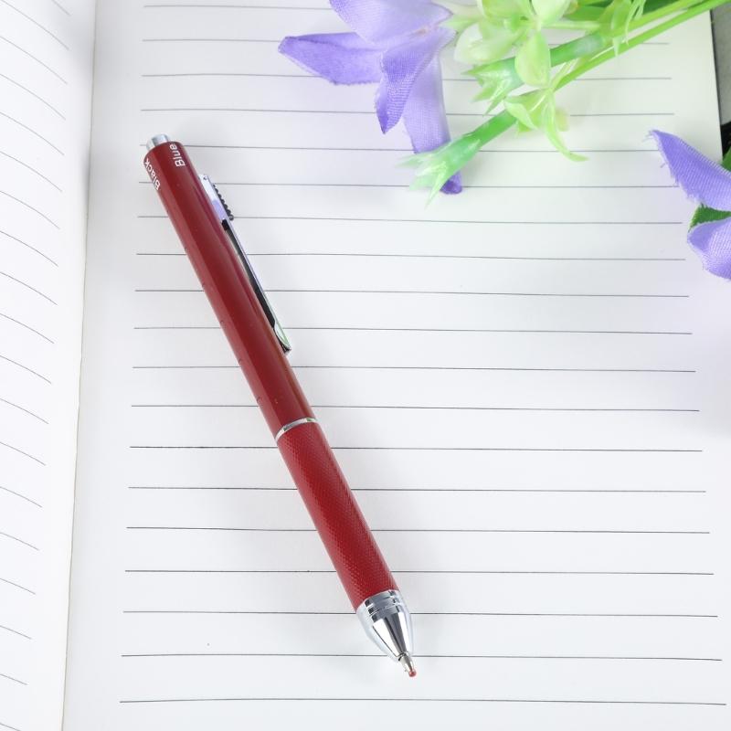 Retractable Multicolor Ballpoint Pen Multicolor Pen 4 Color-in-1 Metal Ballpoint Pen, 1.0MM Tip Smooth to Write