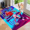 Crystal Velvet Rug with Cristiano Ronaldo Design, Soft Non-Slip Floor Mat for Living Room Bedroom Decor